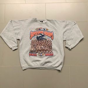 1998 Vintage Starter Broncos Crewneck - Sz XL